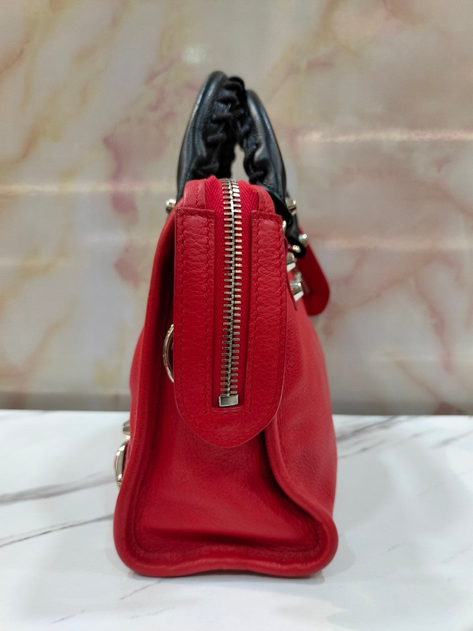 Balenciaga Mini City Red Black SHW 2016