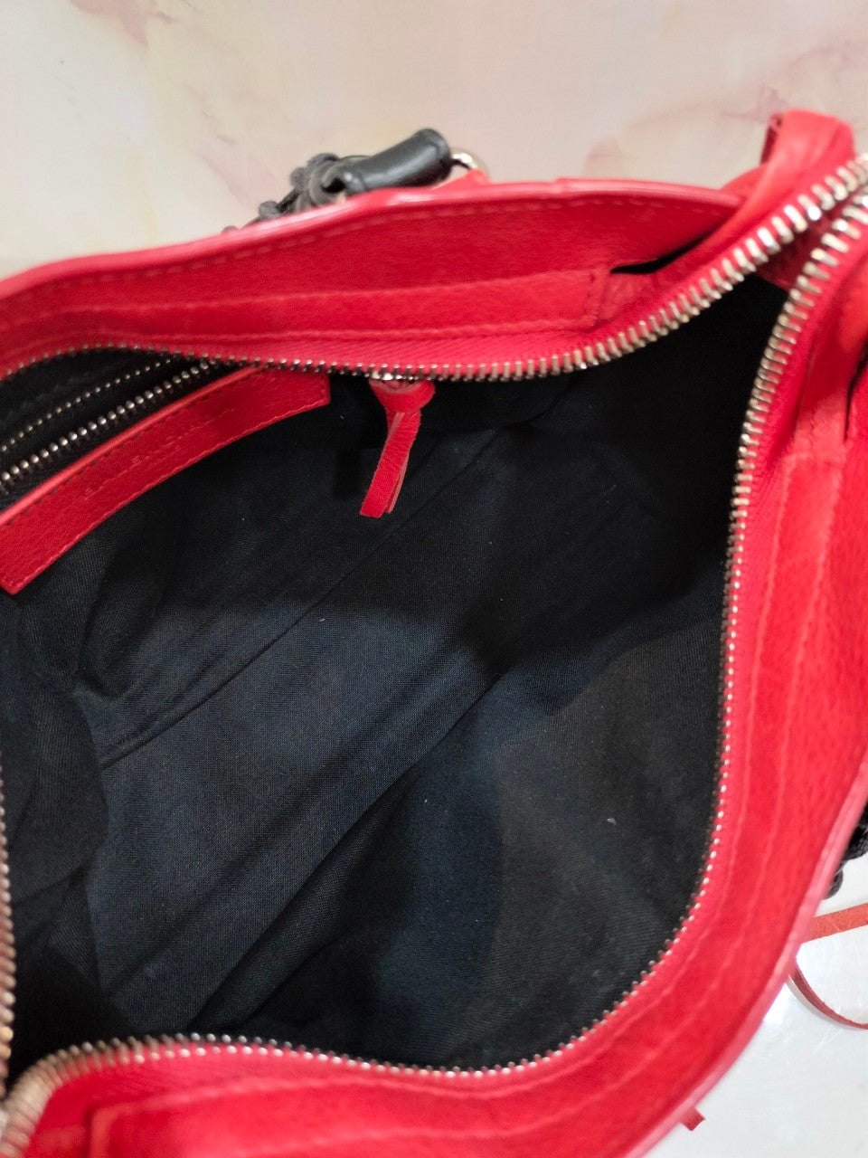 Balenciaga Mini City Red Black SHW 2016