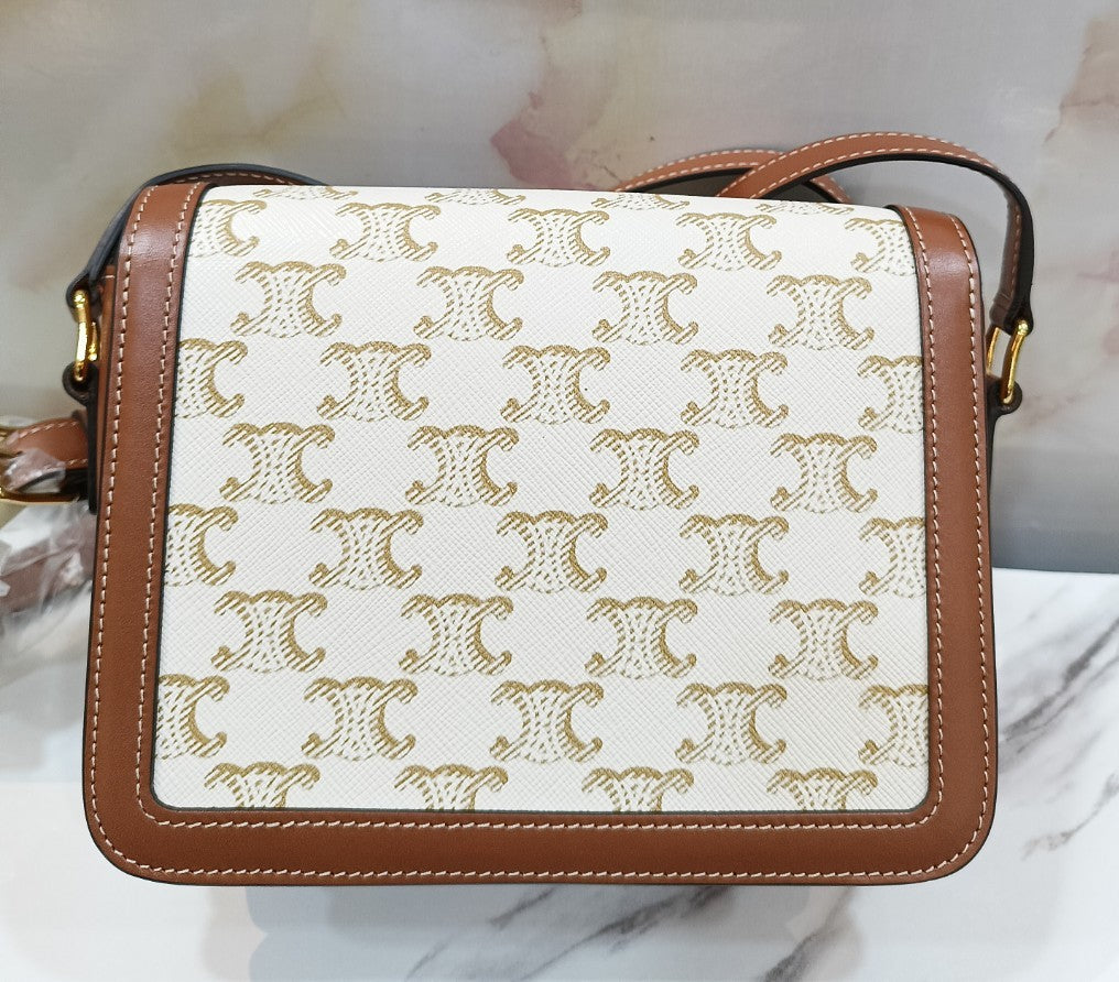 *Never been used* Celine Triomphe White Teen GHW 2022