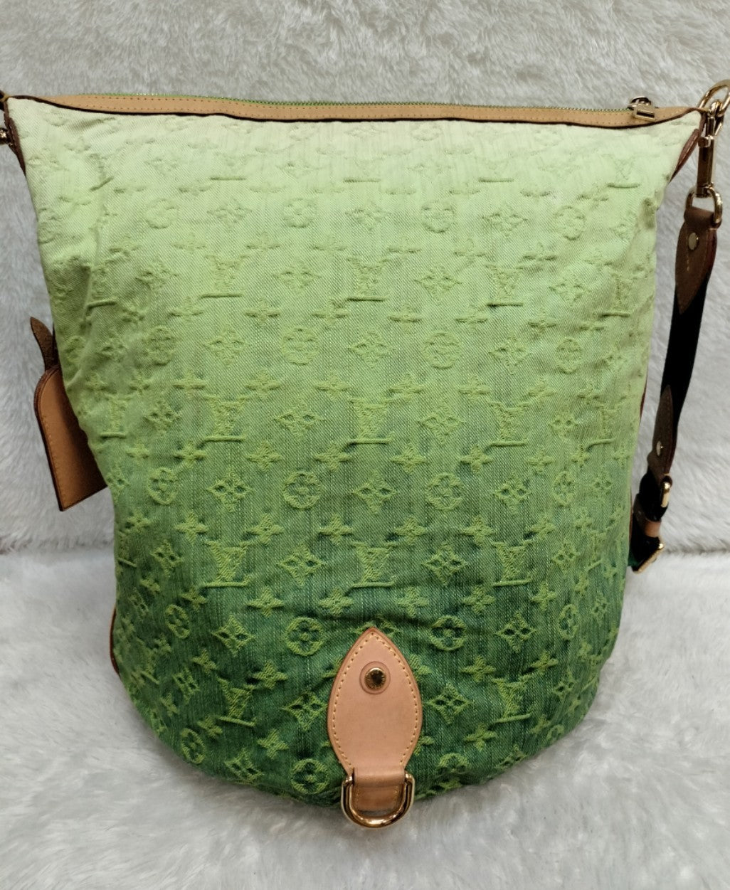LV Sunburst PM Monogram Denim Vert Limited Edition 2010