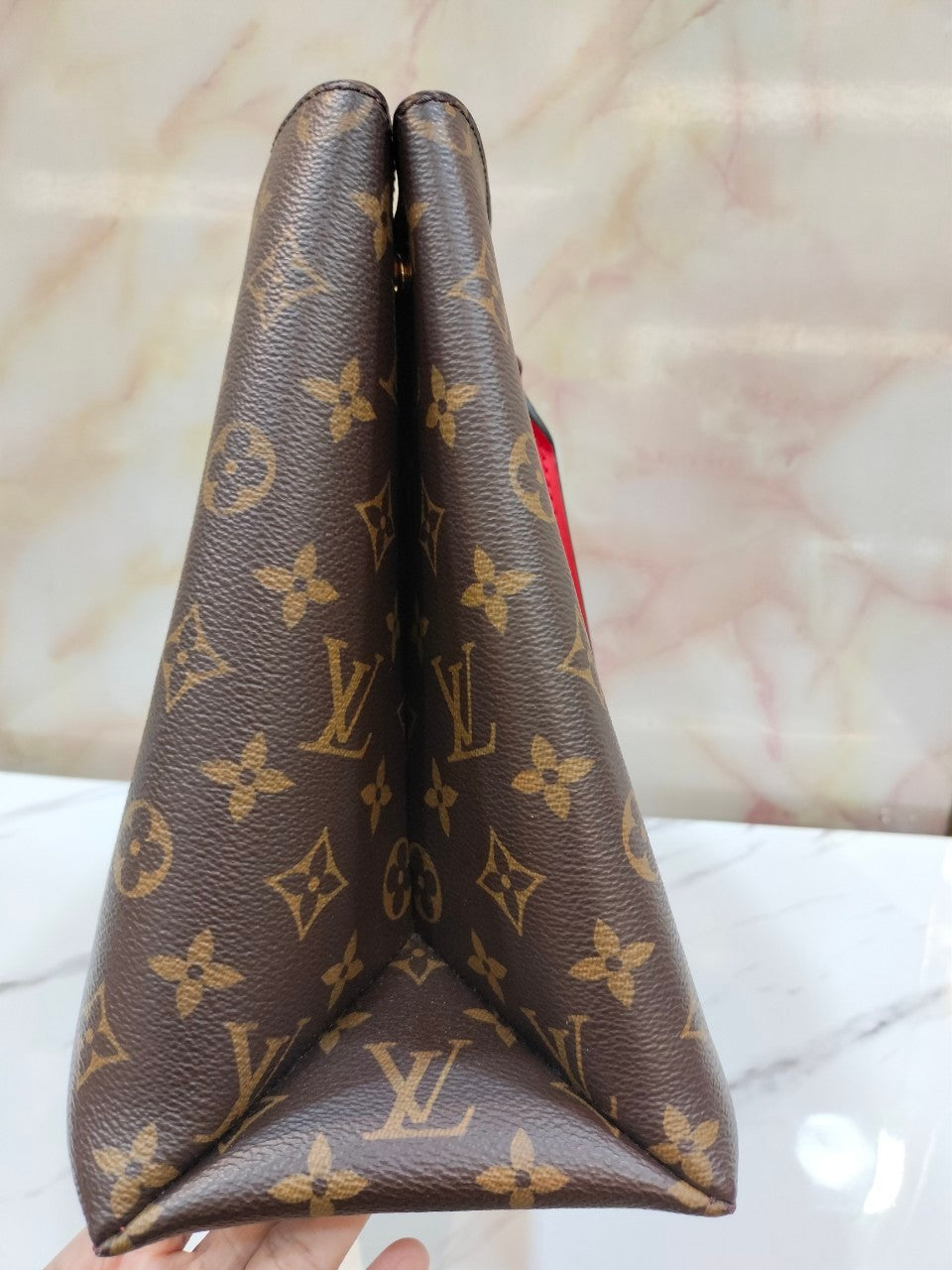 LV Flower Tote Monogram Coquelicot 2019