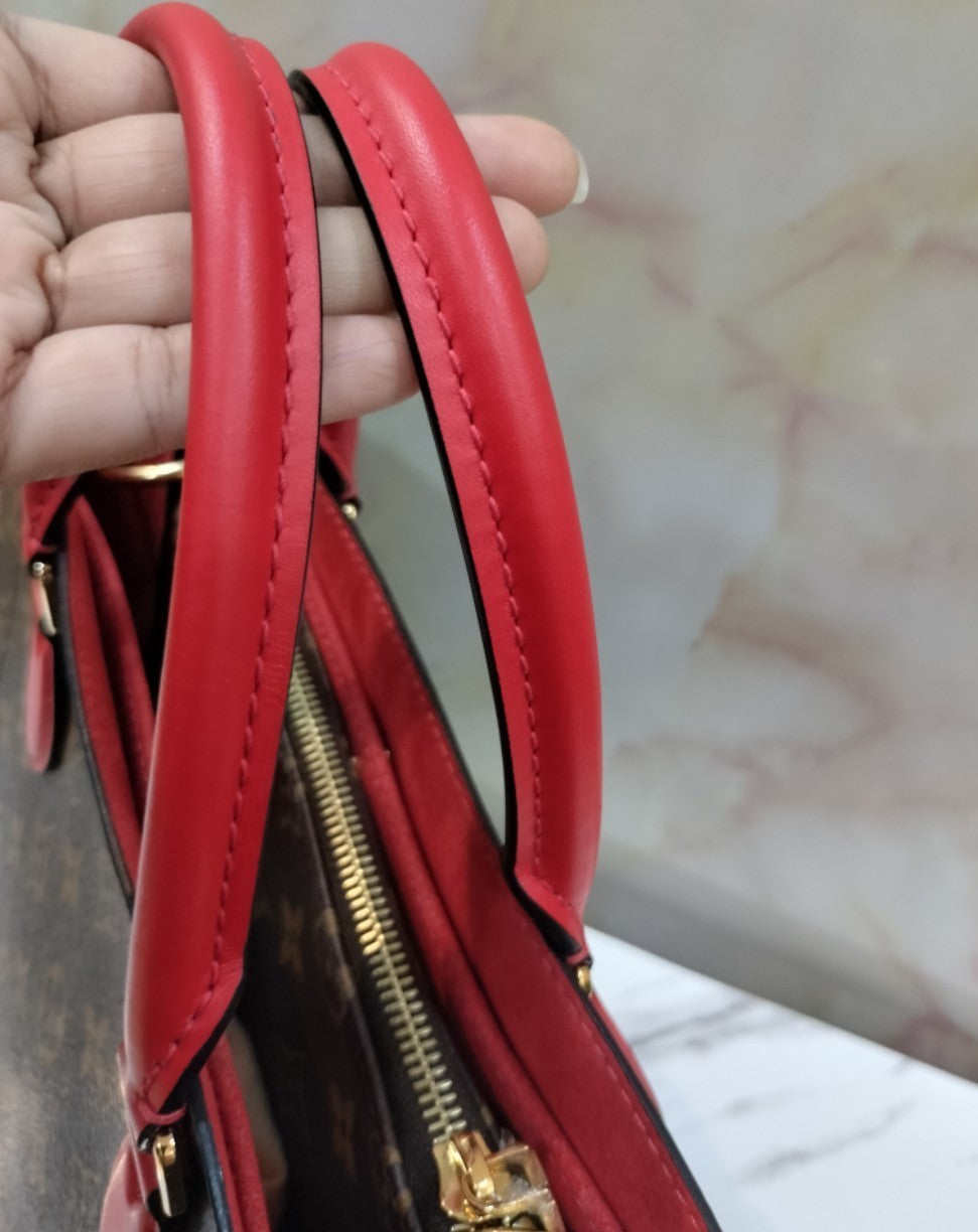 LV Flower Tote Monogram Coquelicot 2019