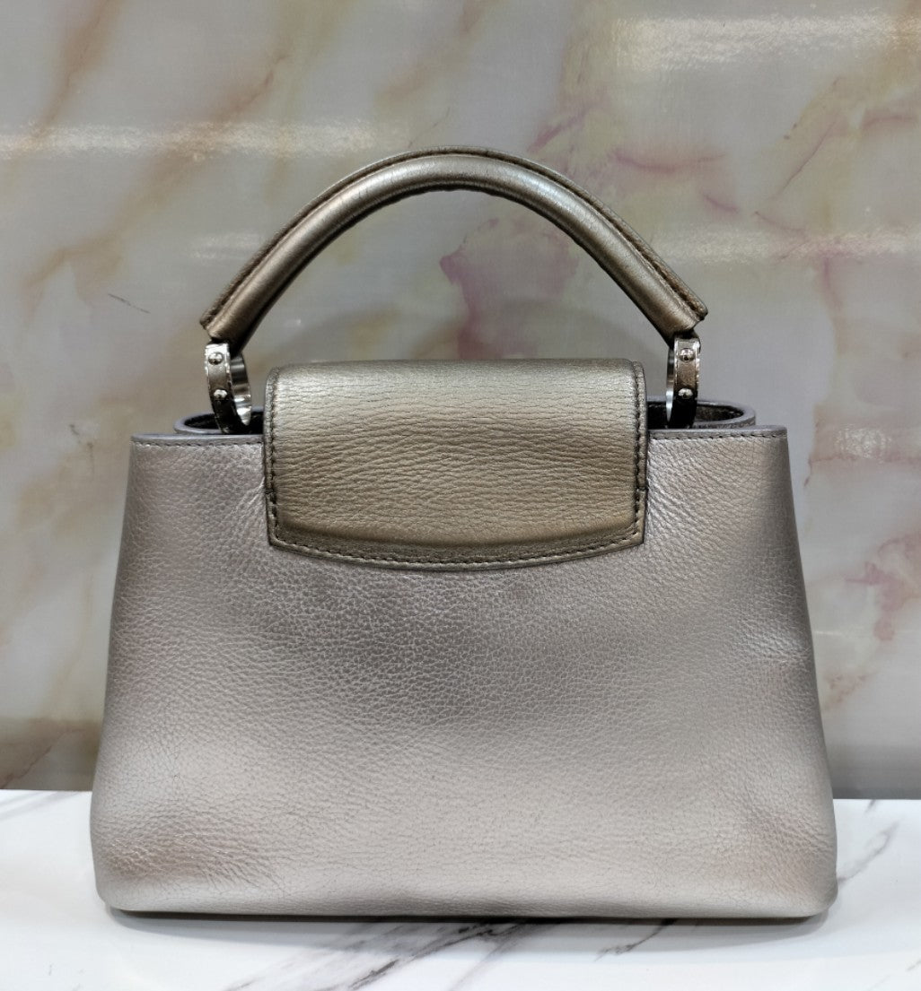 Lv capucines BB Metallic Silver Gold 2017