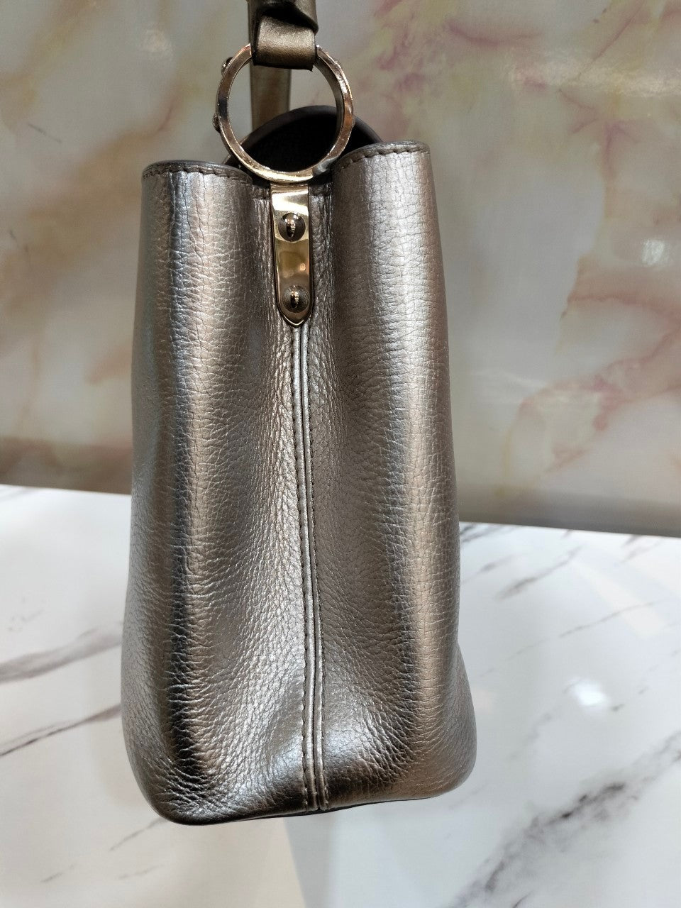 Lv capucines BB Metallic Silver Gold 2017