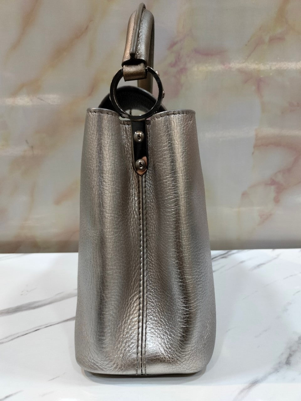 Lv capucines BB Metallic Silver Gold 2017
