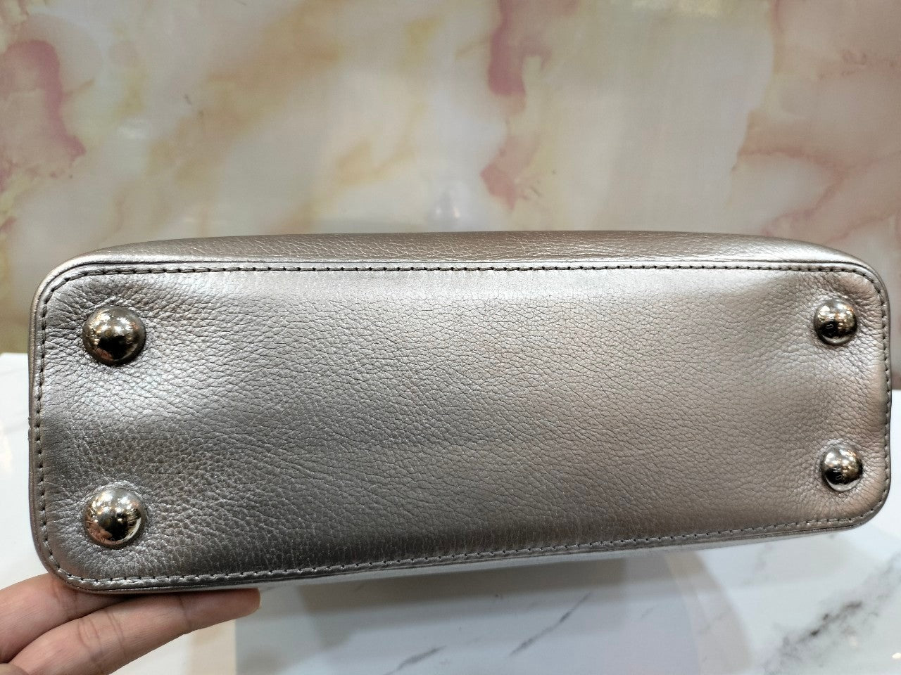 Lv capucines BB Metallic Silver Gold 2017