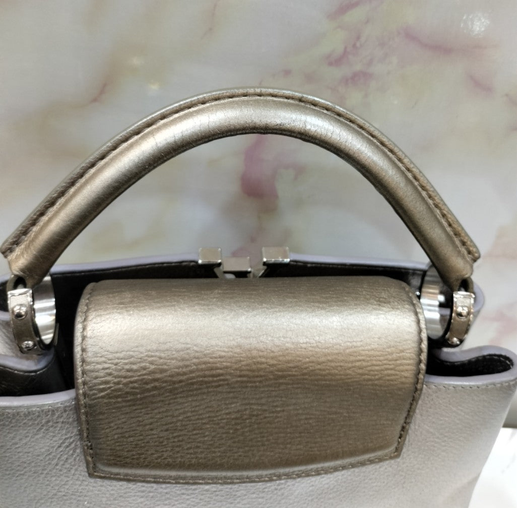 Lv capucines BB Metallic Silver Gold 2017