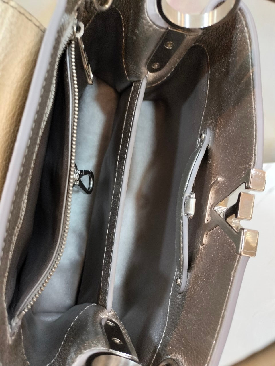 Lv capucines BB Metallic Silver Gold 2017