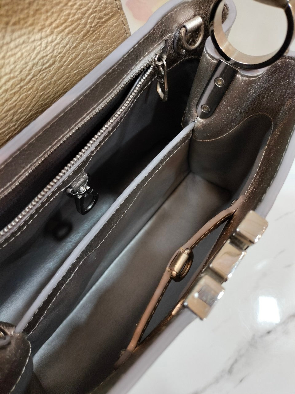Lv capucines BB Metallic Silver Gold 2017
