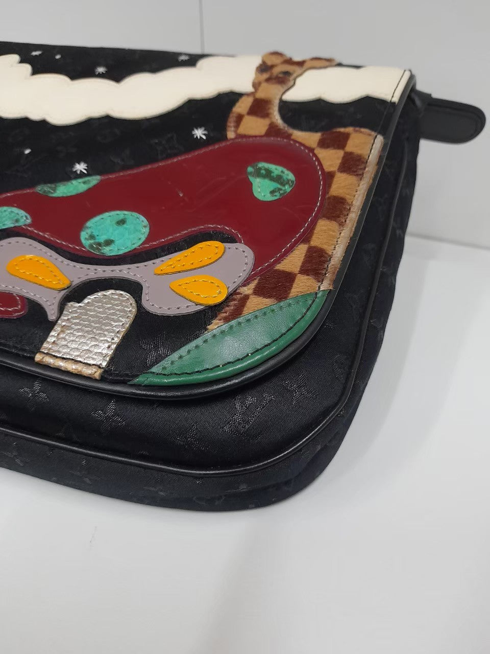 LV Conte de Fees Musette Black Silk Monogram 2002
