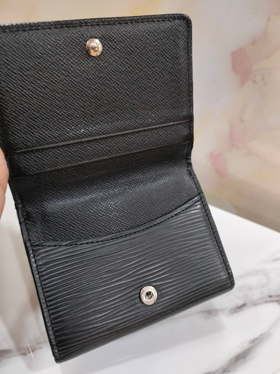 LV Ludlow Coin Case Purse Epi Black