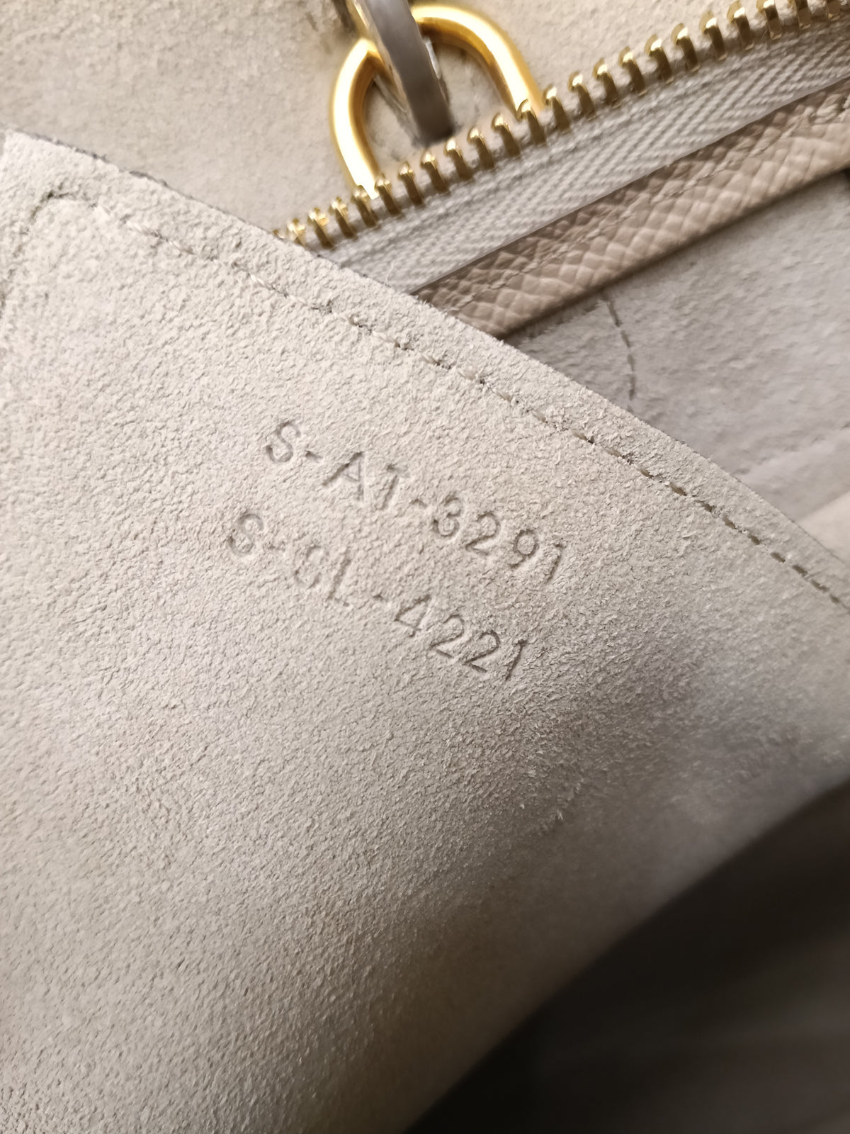 Celine Micro Belt Grained Light Taupe GHW 2021