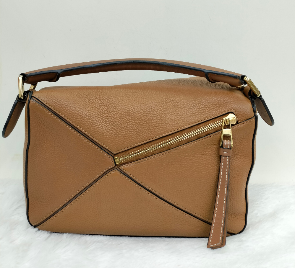 Loewe Puzzle Small Grained Caramel GHW 2020