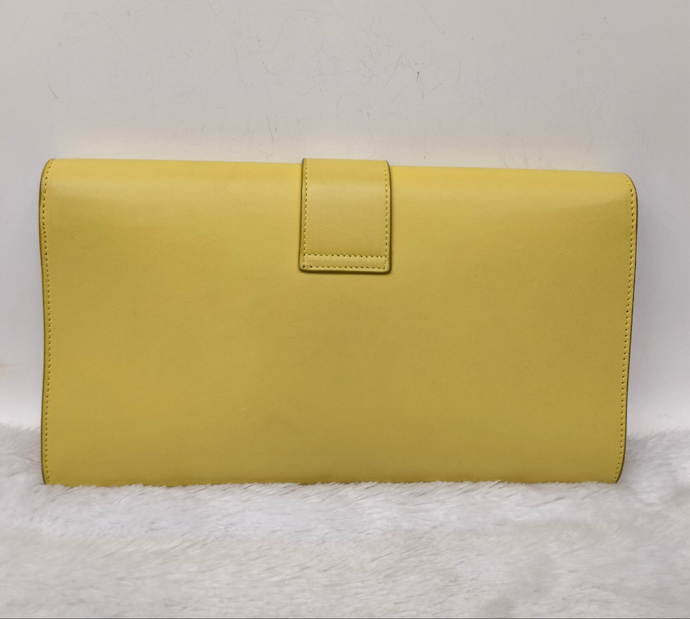 YsL Chyc Ligne Clutch Yellow GHW 2013
