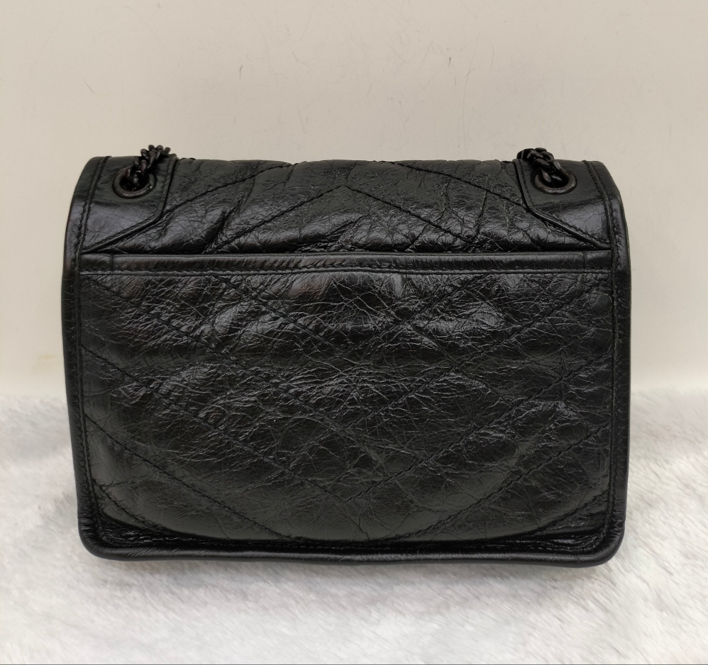 YsL Niki Baby Calfskin All Black 2019