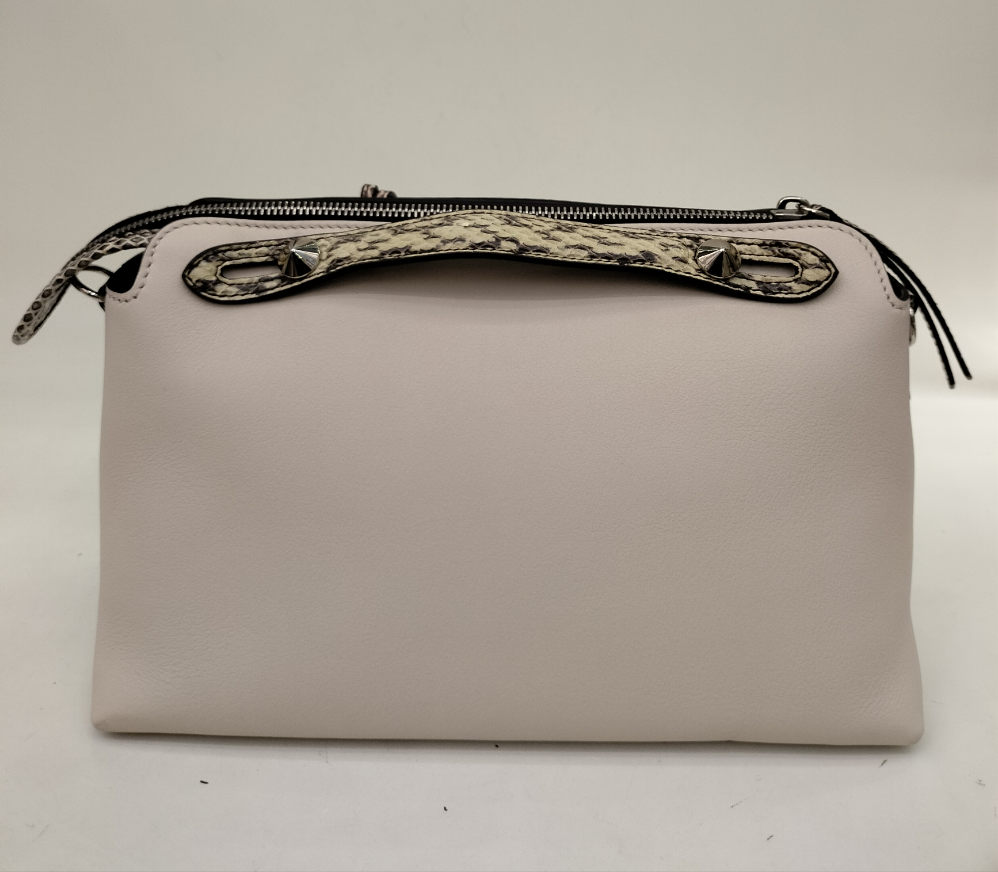 Fendi BTW Medium Off White Handle Python SHW 2017