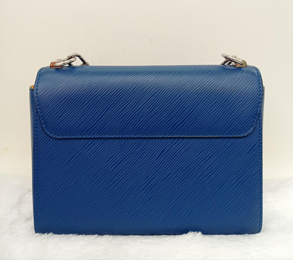 LV Twist MM Epi Braided Bleu Roi Safran Black 2019