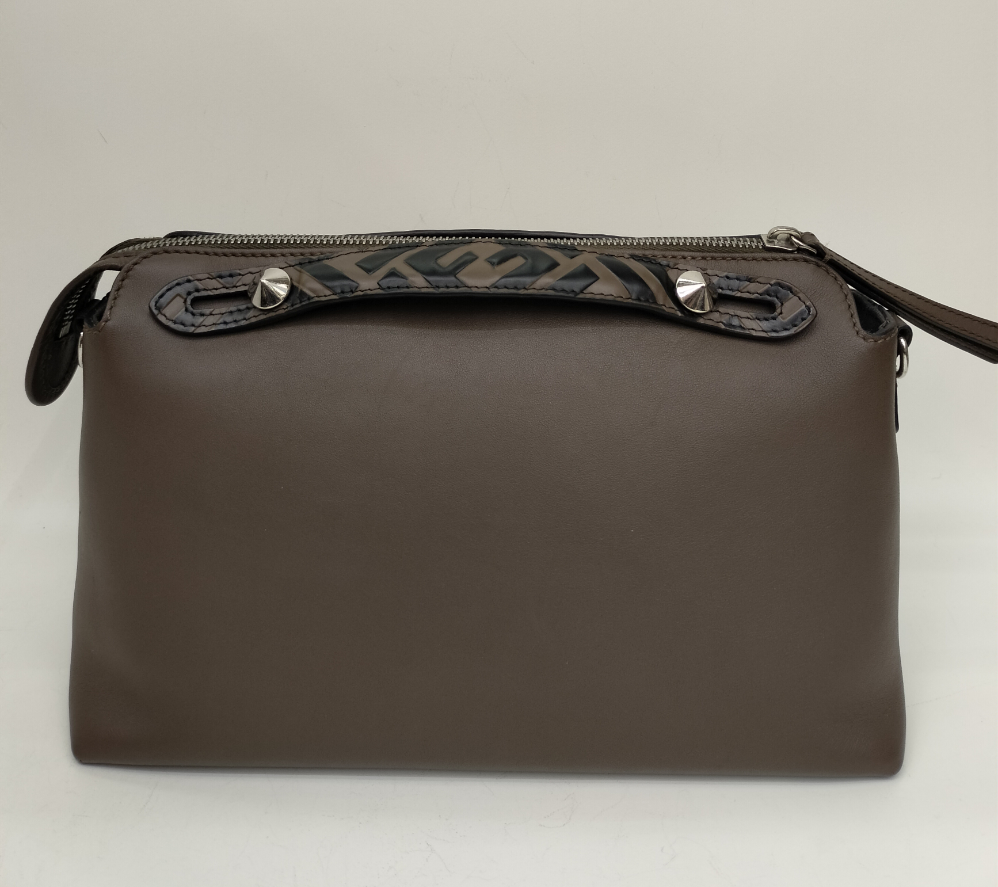 Fendi BTW Medium Maya Brown Handle FF SHW