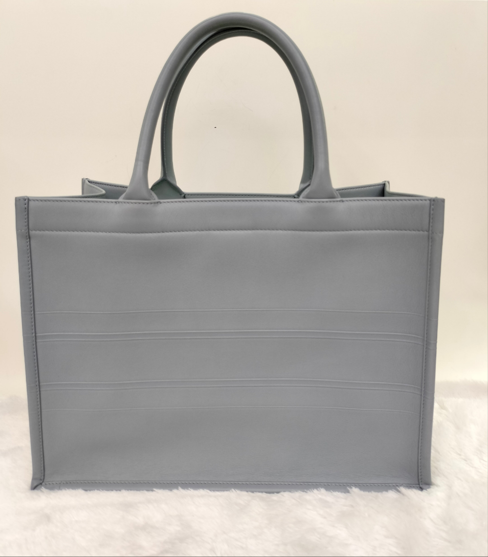 Dior Tote Book Medium Embossed Grey 2020