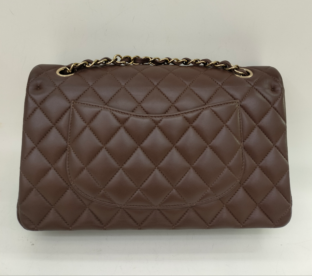 Chanel Medium Lamb Brown GHW DF (CHIP) 2023