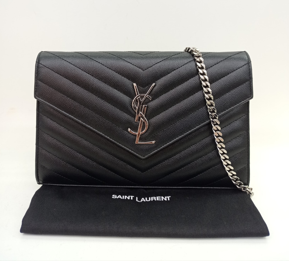 YsL WOC Chevron Grained Black SHW 2016