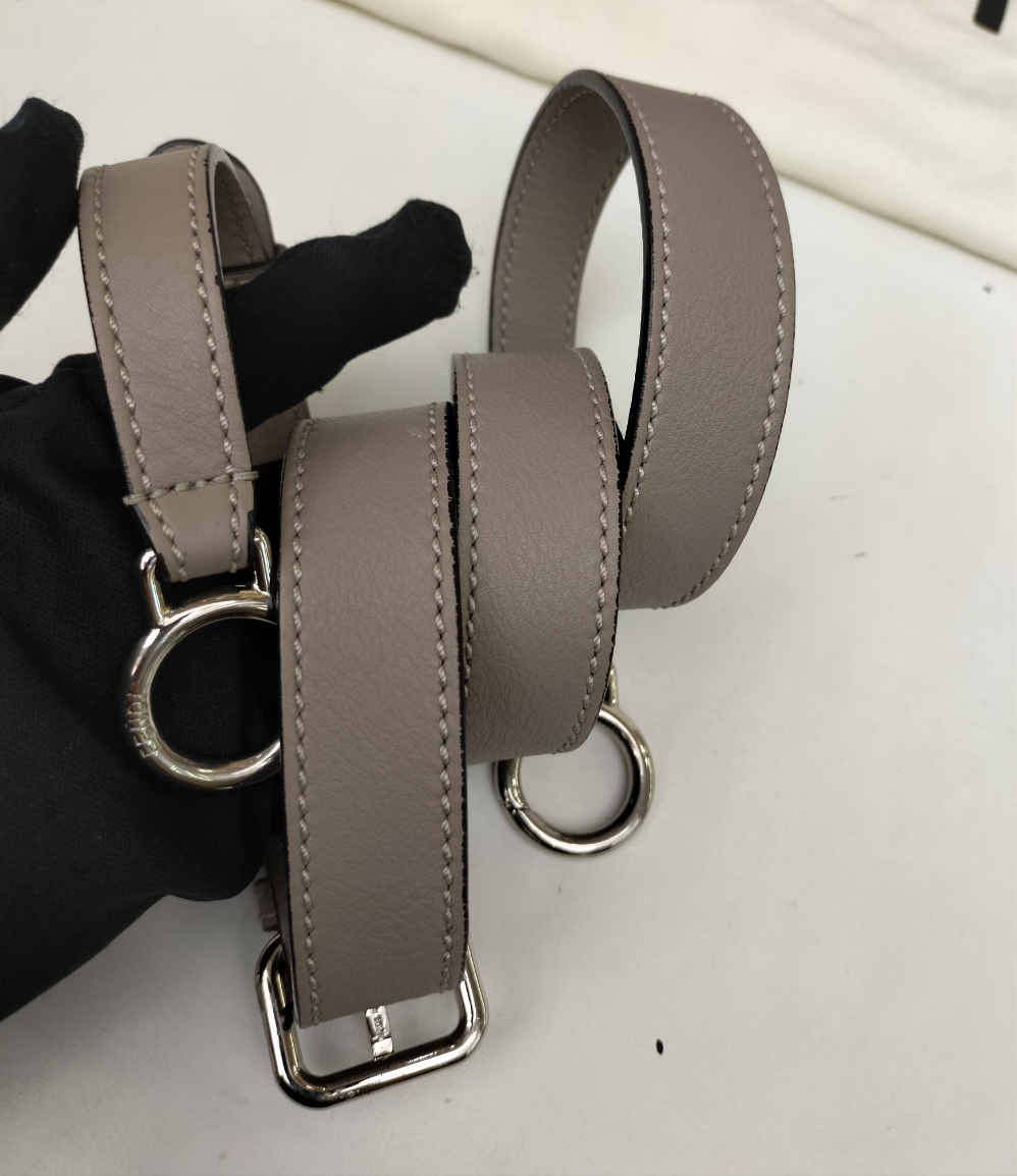 Fendi Peekaboo Medium Etoupe Handle Python SHW