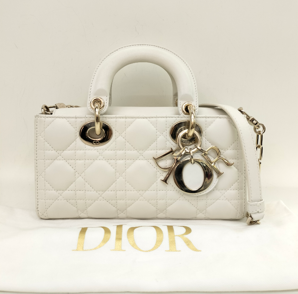 Dior D'Joy Small Lamb White GHW 2022