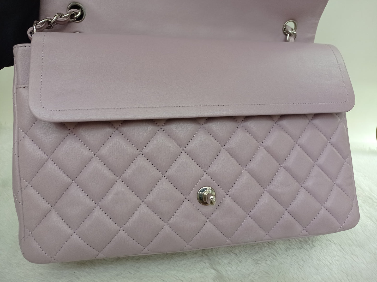 Chanel Maxi Lamb Lilac SHW DF #16