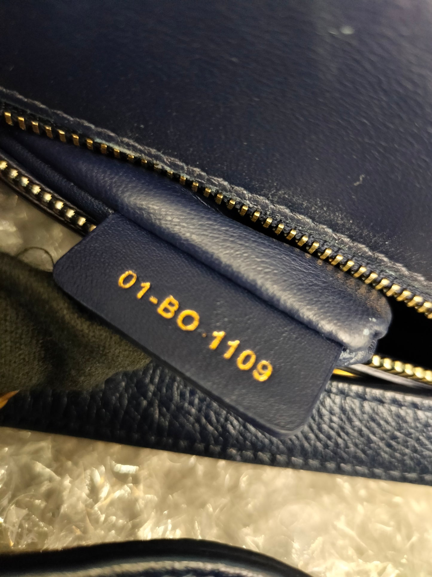 Dior Montaigne East West Grained Navy Blue GHW 2019