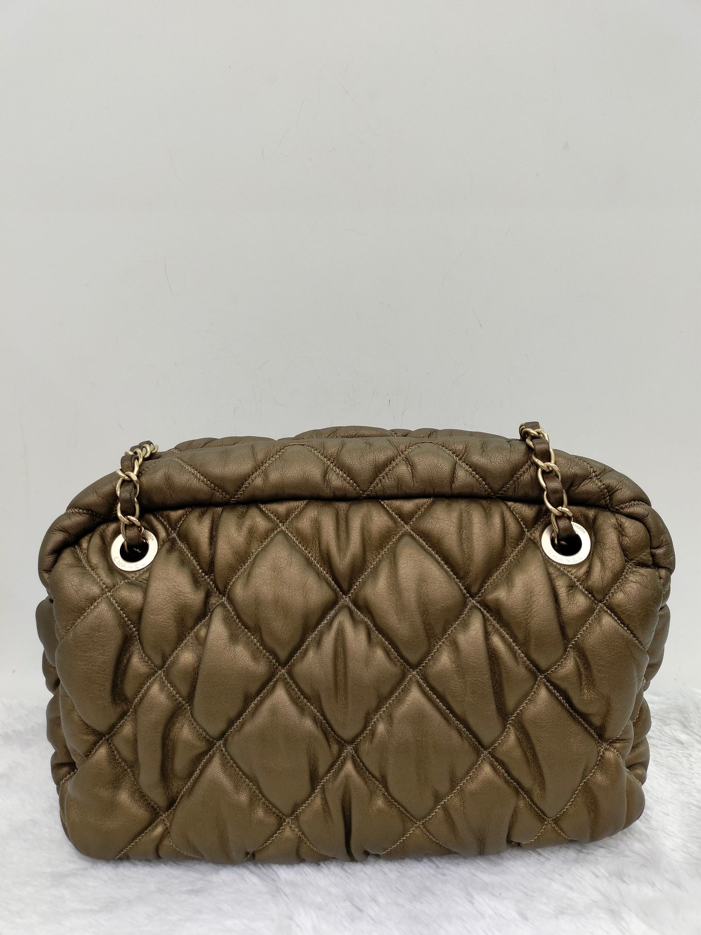 Chanel Camera Bubble Lamb Bronze GHW #13