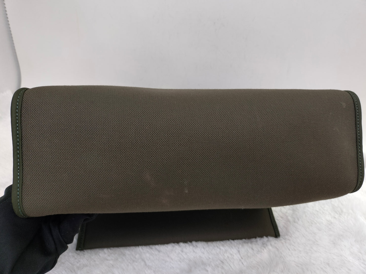 HB31 Zip Toile Vert Olive PHW #T