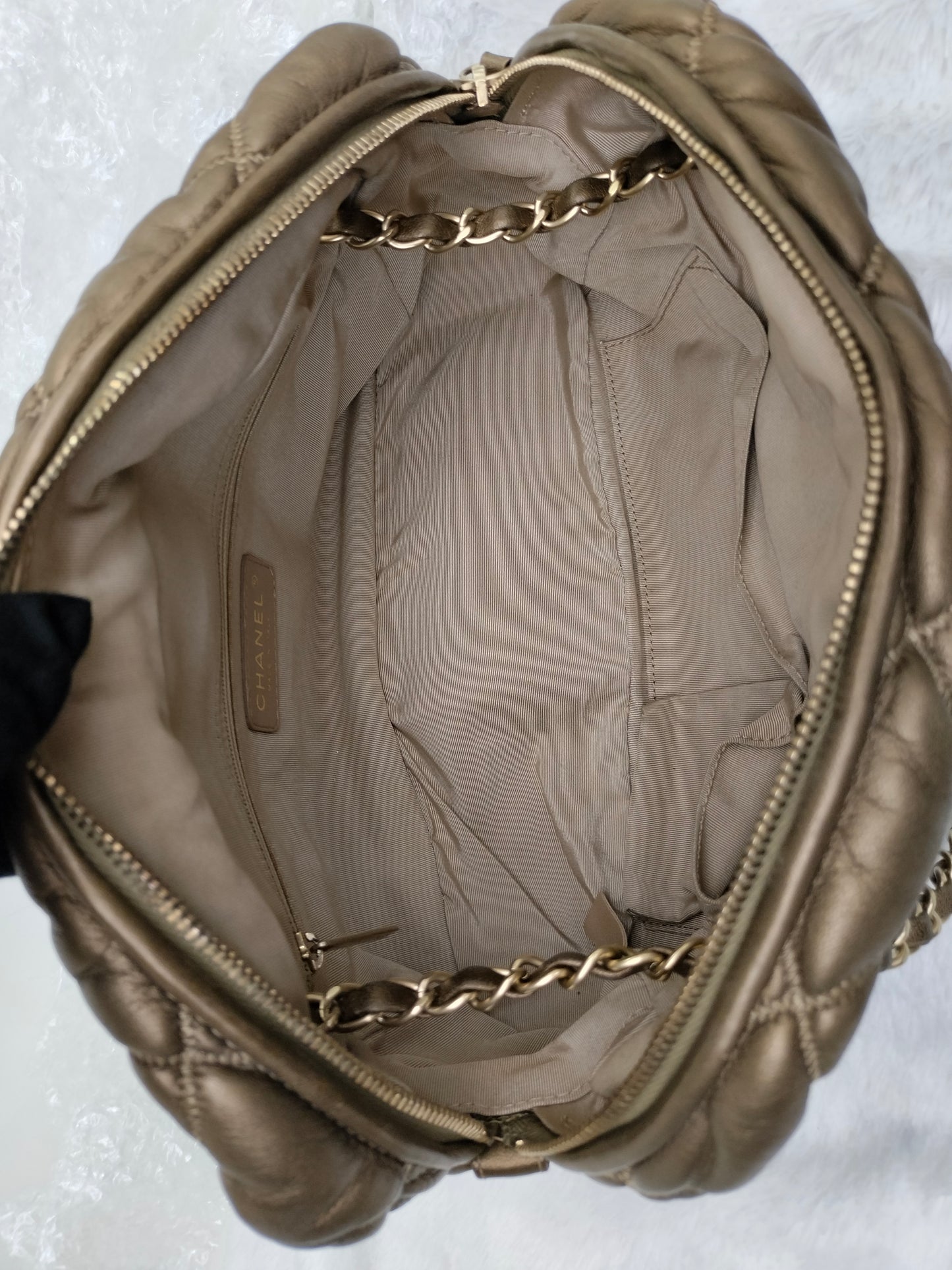 Chanel Camera Bubble Lamb Bronze GHW #13