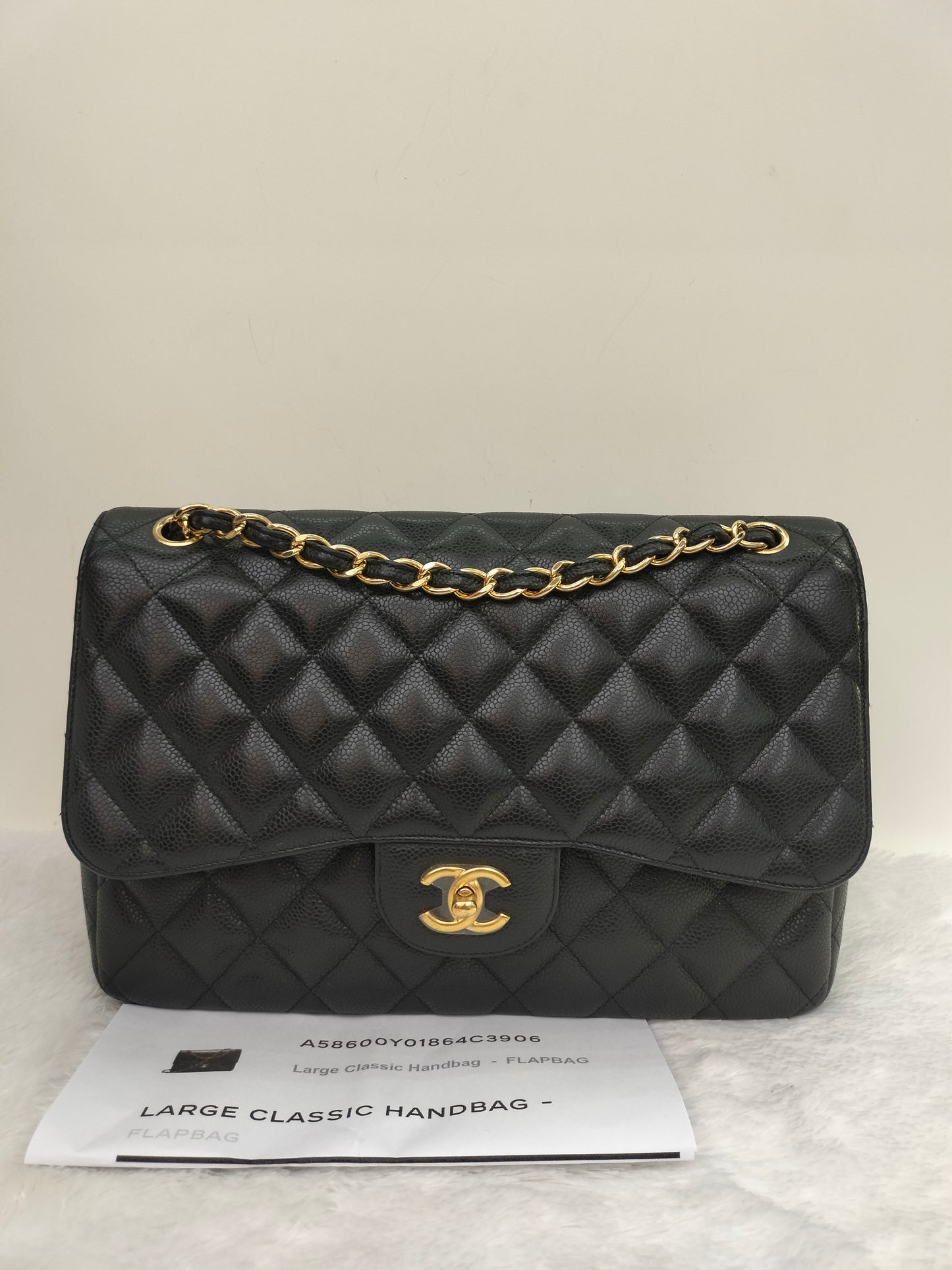 Chanel Jumbo Caviar Black GHW DF #14