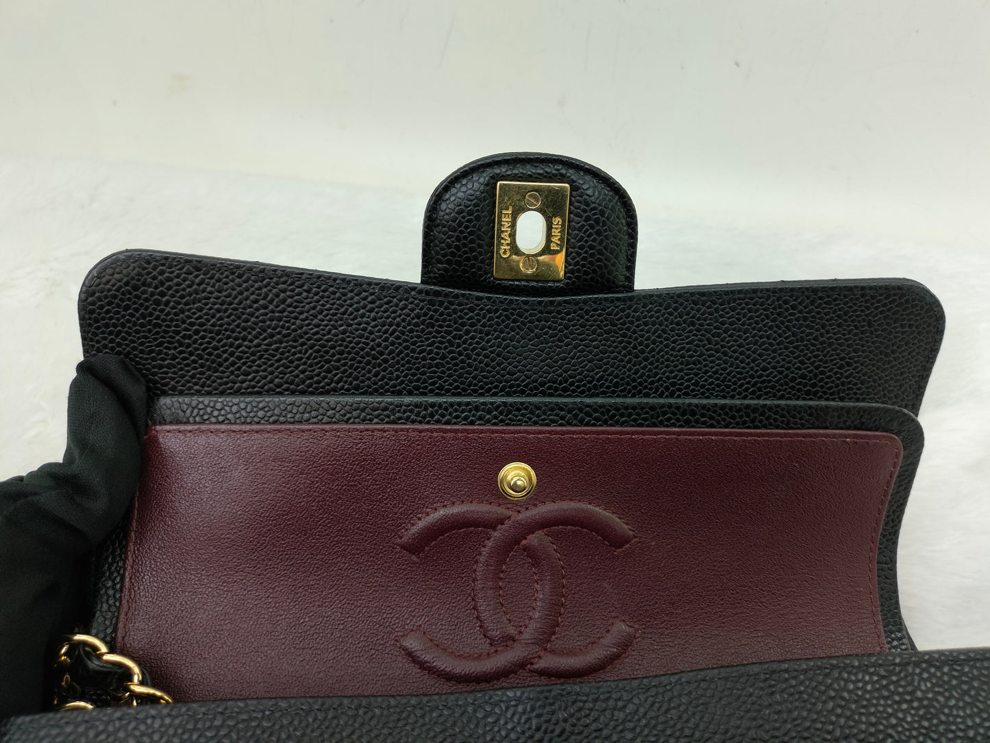 Chanel Small Caviar Black GHW DF #31