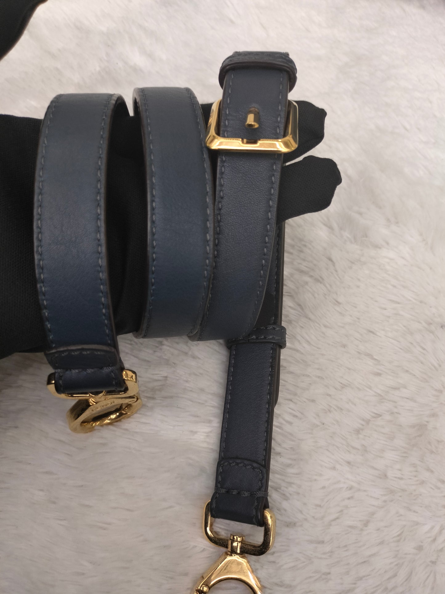 Fendi Peekaboo Essential Navy GHW