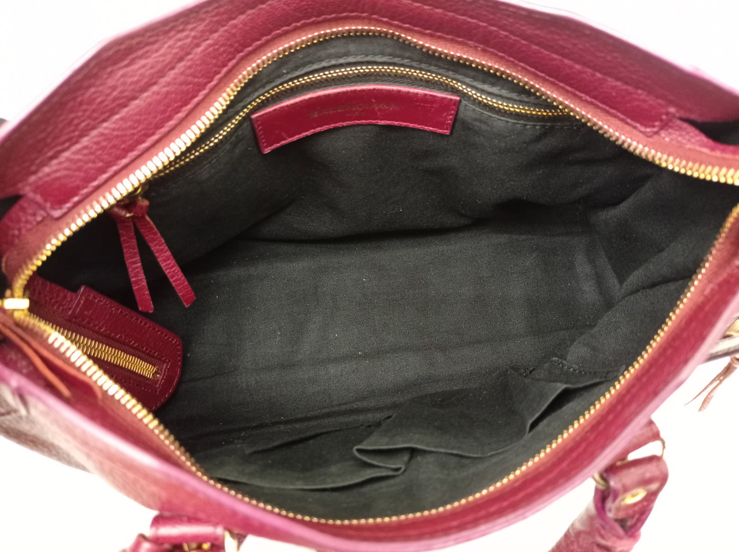 Balenciaga Small City Edge Burgundy GHW 2017