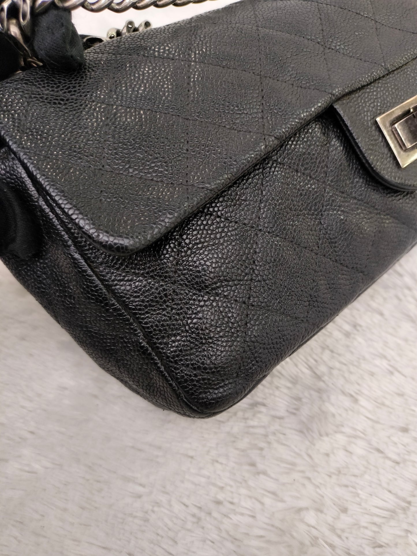 Chanel Medium Reissue Caviar Black Bijoux Chain RHW #11