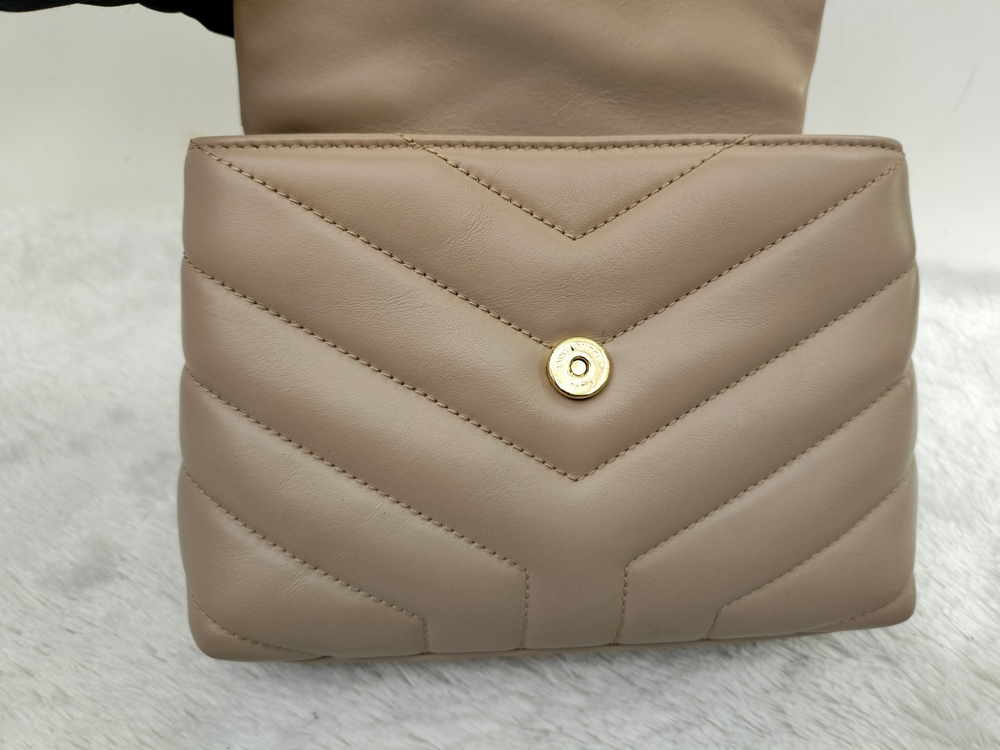 YsL Lou Lou Toy Chevron Beige GHW 2022