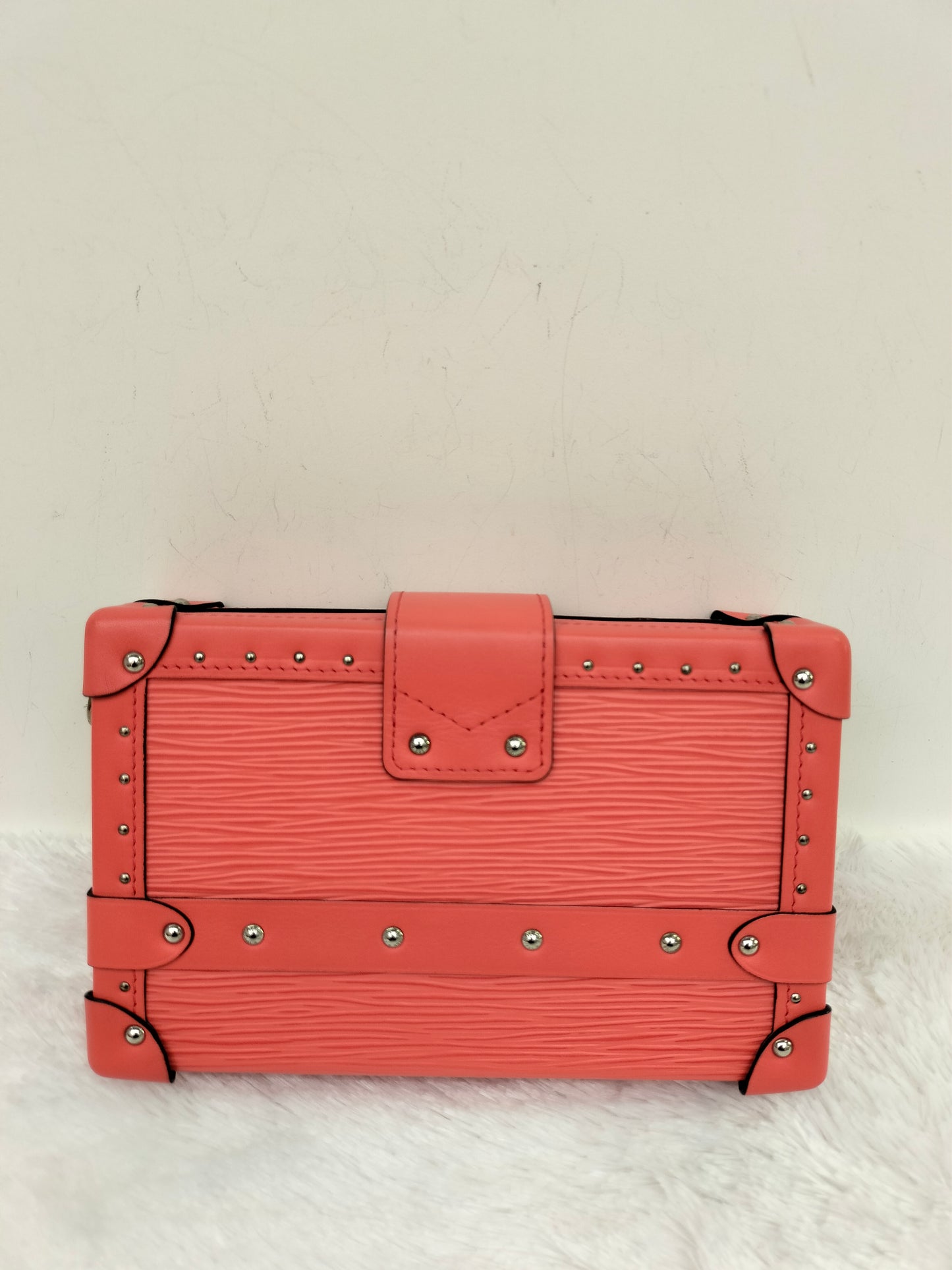 LV Petite Malle Trunk Epi Salmon 2016