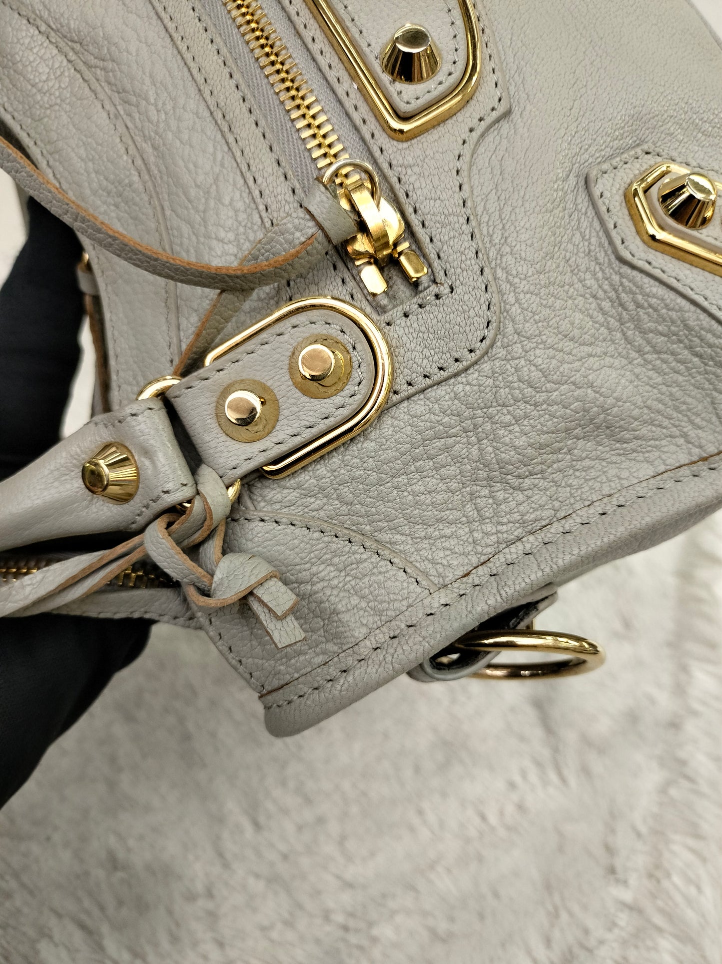 Balenciaga Mini City Edge Grey GHW