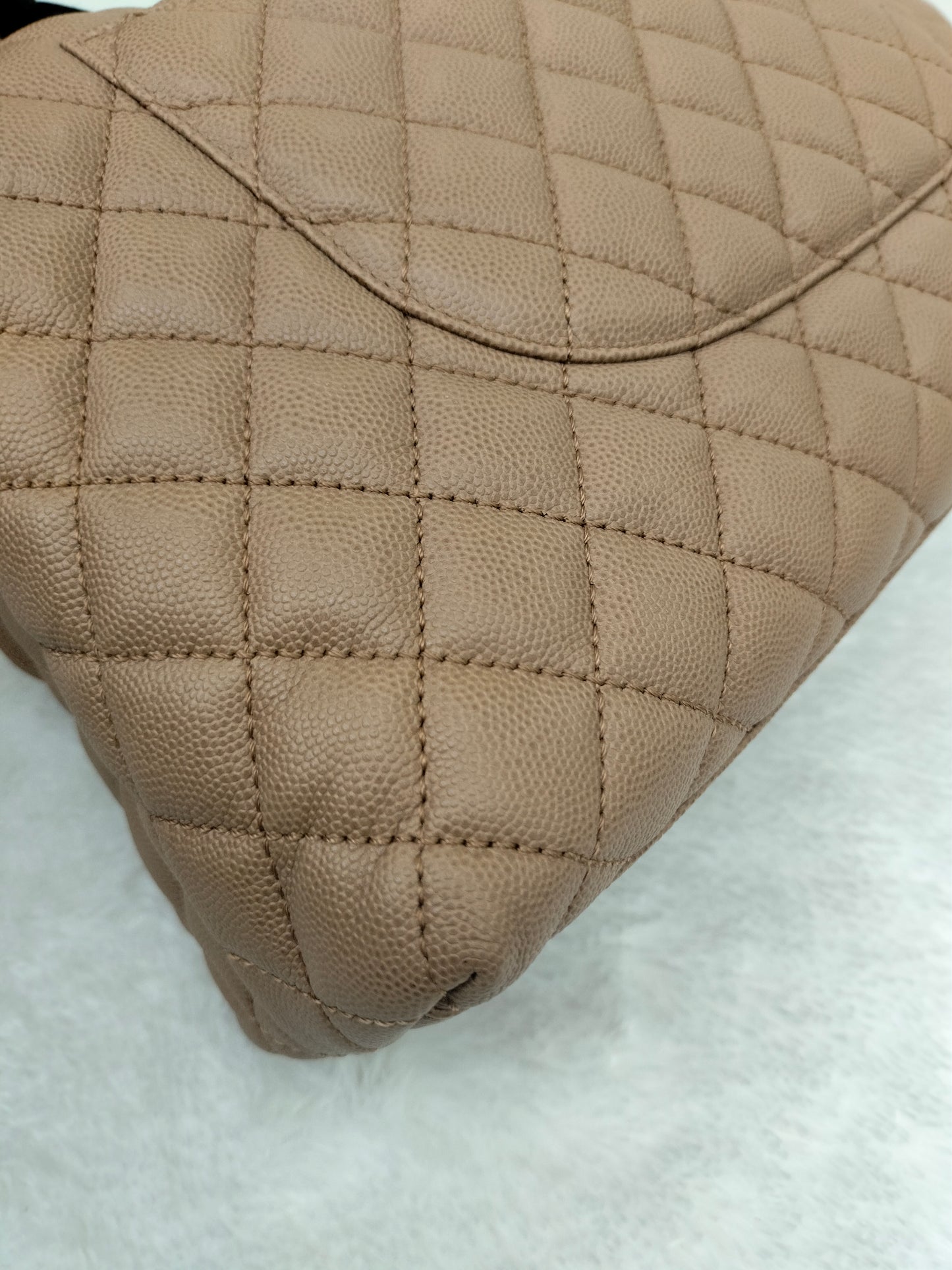 Chanel Coco Handle Large Caramel Handle Lizard GHW #24