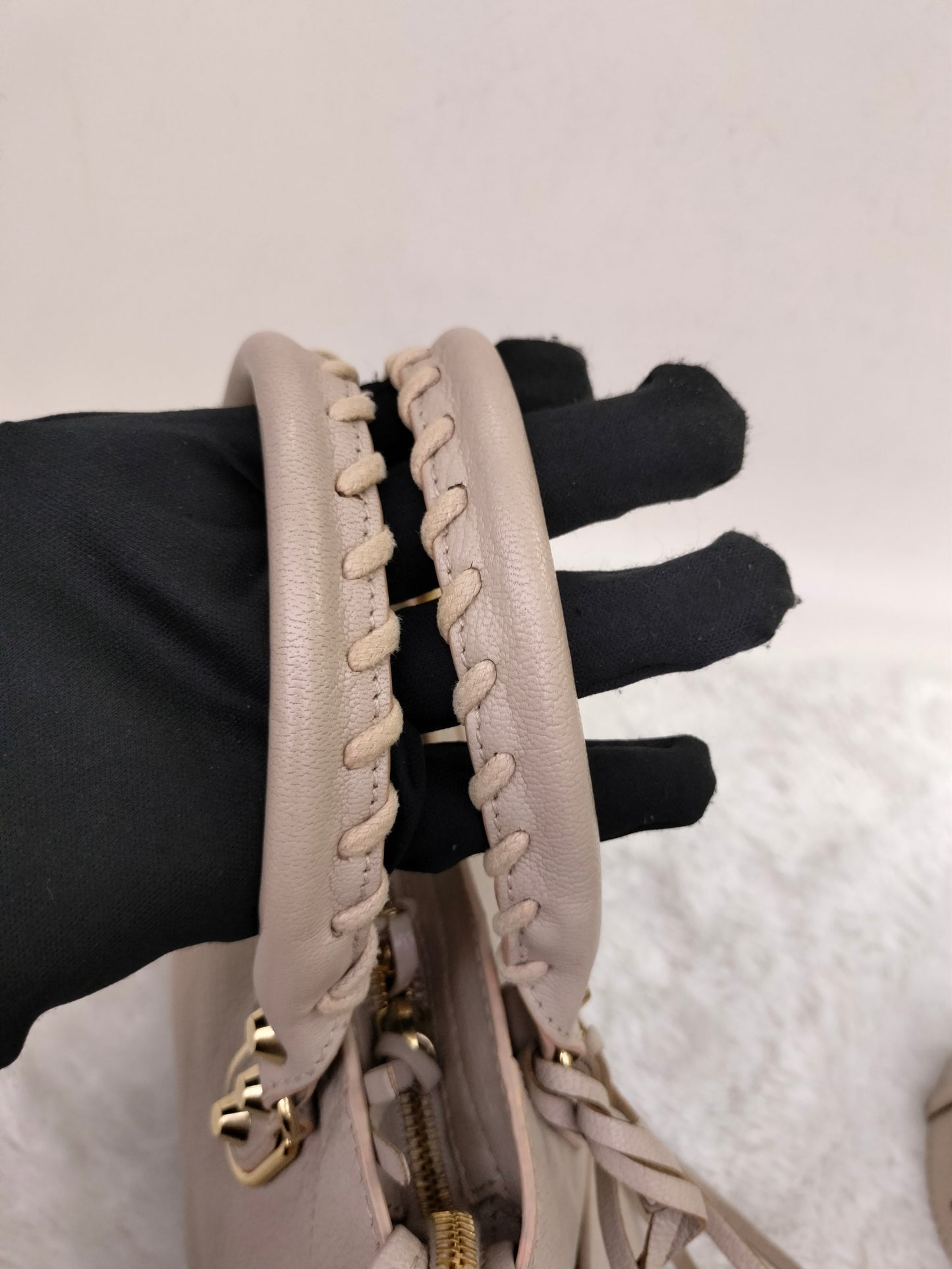 Balenciaga Mini City Edge Pink Beige GHW