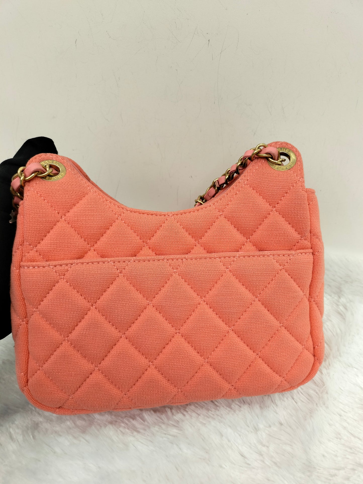 Chanel Wavy Canvas Orange GHW 2023 (CHIP)