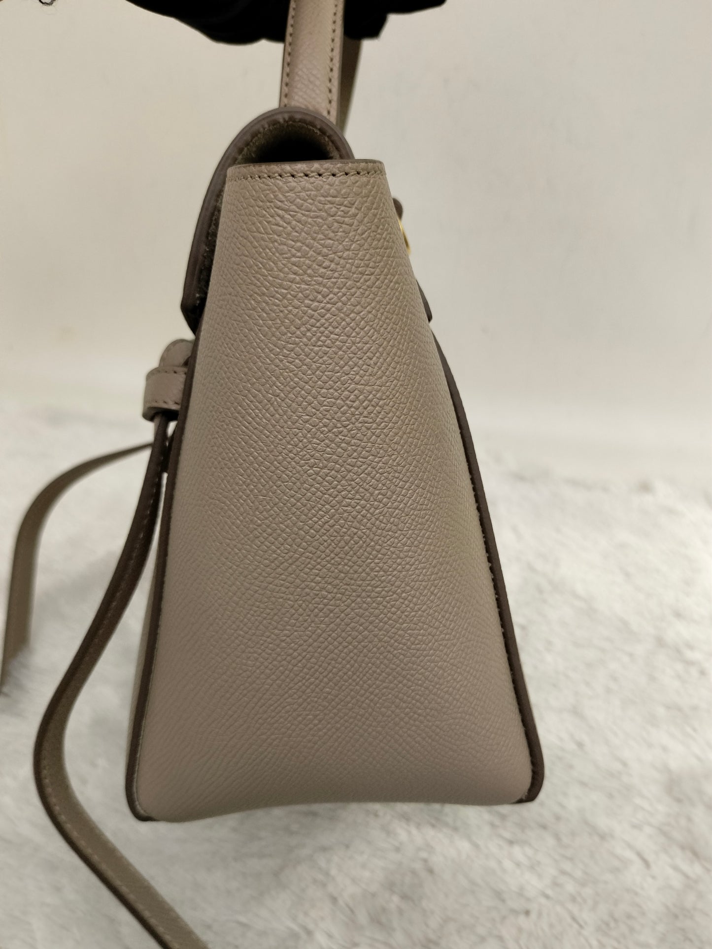 Celine Nano Belt Grained Light Taupe GHW 2019