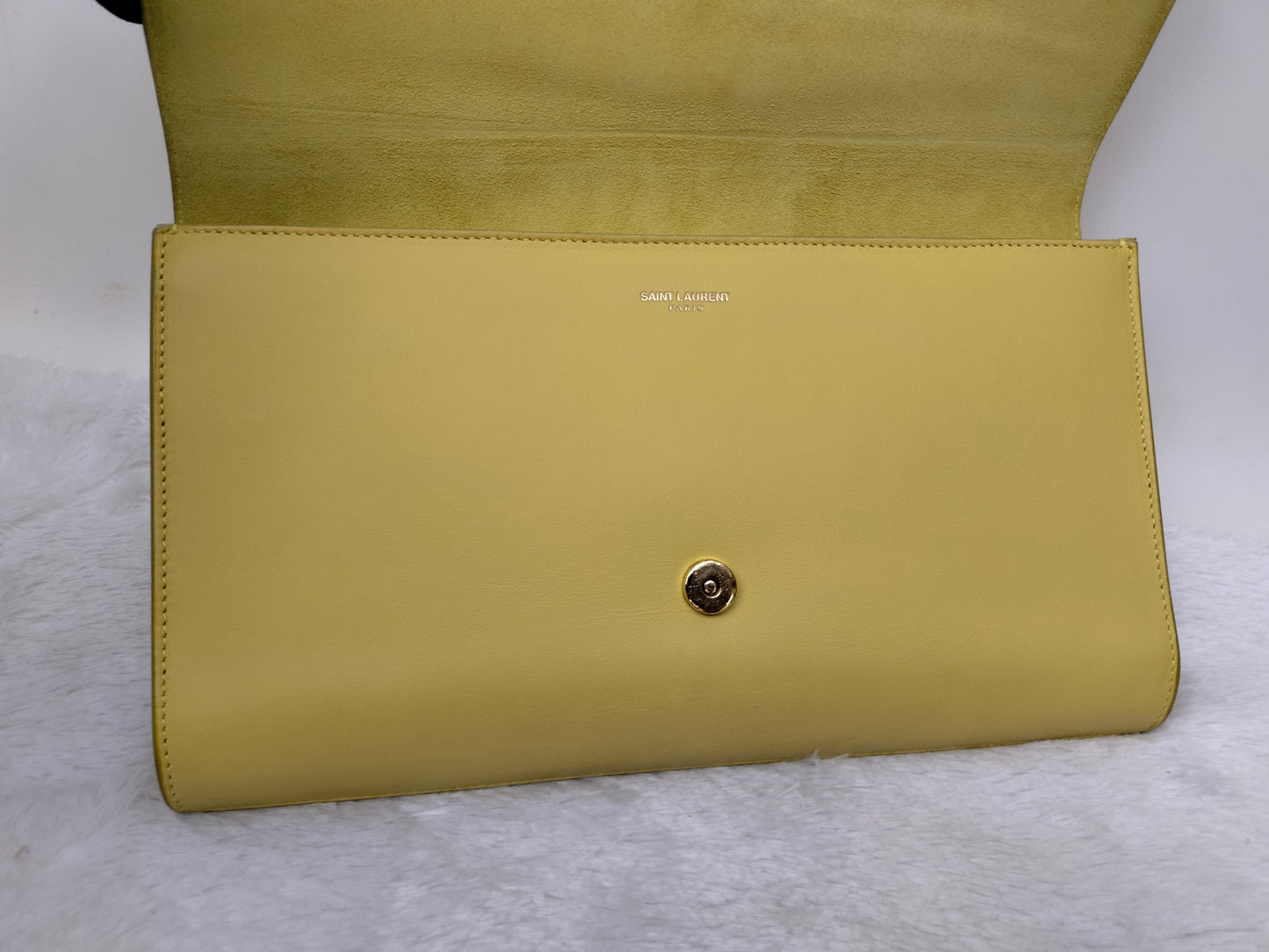 YsL Chyc Ligne Clutch Yellow GHW 2013