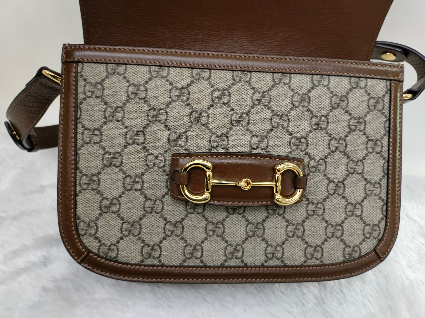 Gucci Horsebit 1955 Shoulder Medium Brown GHW