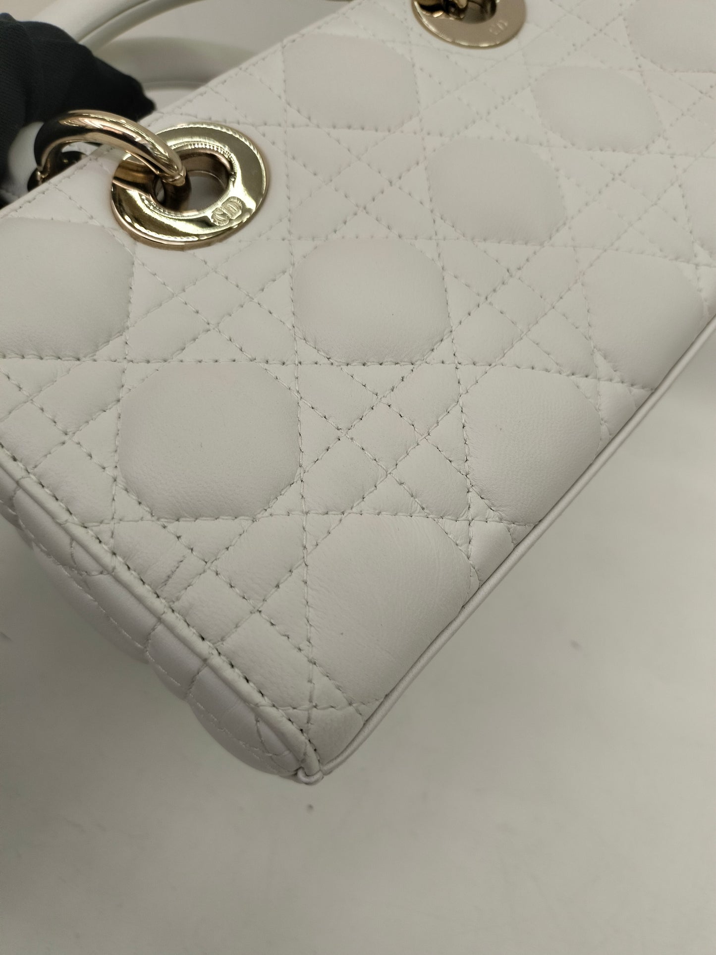 Dior D'Joy Small Lamb White GHW 2022