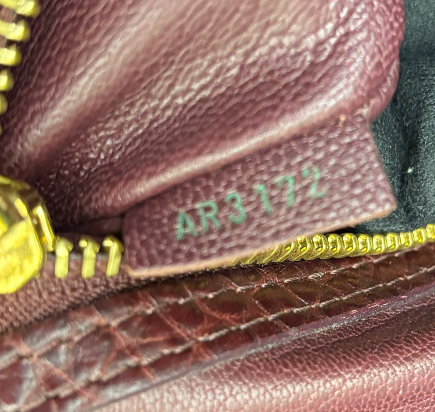 LV Majestueux MM Monogram Ostrich Lizard Bordeaux 2012