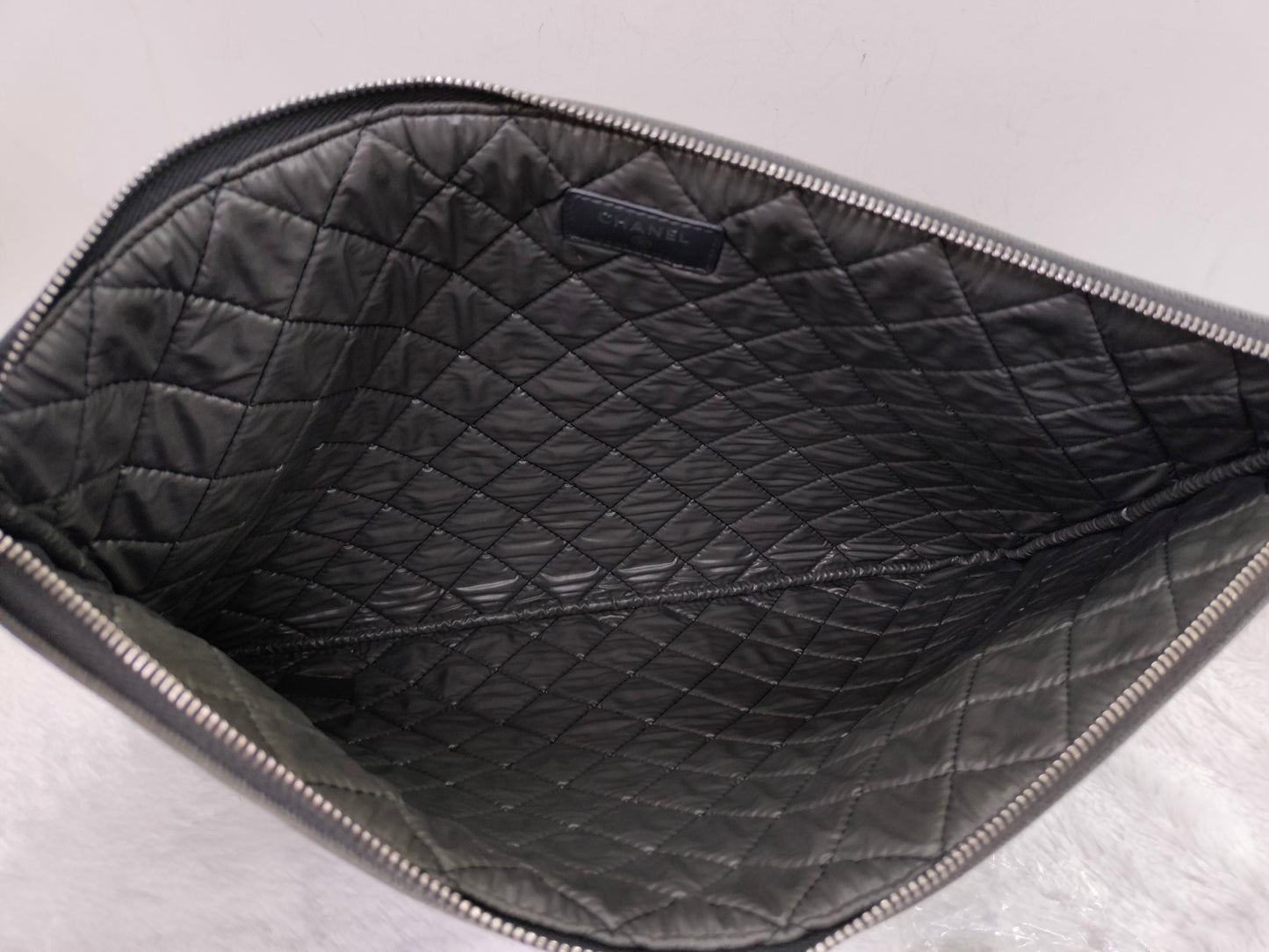 Chanel O'Case Deauville Sequin Grey SHW #23