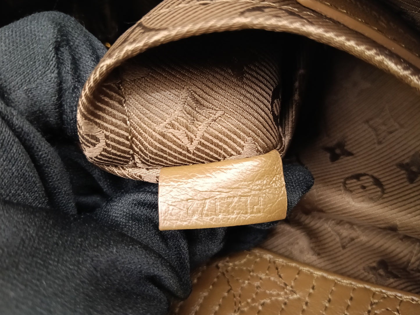 LV Altair Clutch Monogram Jacquard Brown 2012